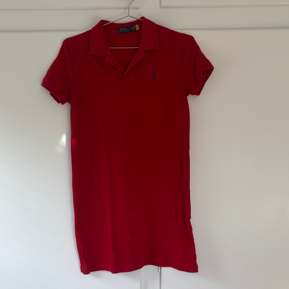 Polo by Ralph Lauren Women's Vibrant Red Mini Dress